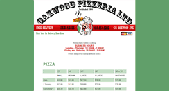 Desktop Screenshot of oakwoodpizzeria.com